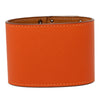 Hermès Epsom and Palladium Plated Kelly Extreme Dog Bracelet Secondhand