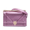 Dior Small Metallic Patent Microcannage Diorama Flap Secondhand
