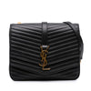 Saint Laurent Medium Chevron Lambskin Monogram Sulpice Bag Secondhand