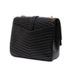 Saint Laurent Medium Chevron Lambskin Monogram Sulpice Bag Secondhand