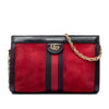 Secondhand Gucci Small Suede Web Ophidia Chain Crossbody