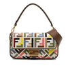 Fendi Zucca Canvas Embroidered Baguette Satchel Secondhand
