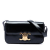 Celine Shiny Calfskin Triomphe Claude Shoulder Bag Secondhand