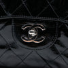 Chanel Jumbo Classic Crinkled Patent Single Flap Secondhand
