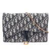 Dior Oblique Canvas Saddle Pouch Wallet on Chain Secondhand