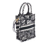 Dior Mini Plan de Paris Logo Embroidered Canvas Vertical Book Tote Secondhand