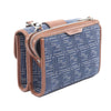 Fendi Zucca Denim Double Baguette Crossbody Secondhand