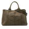 Prada Canvas Canapa Logo Satchel Secondhand
