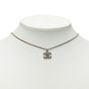 Chanel CC Brass Strass Pendant Necklace Secondhand