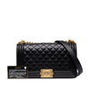 Chanel Old Medium Quilted Lambskin Boy Flap Secondhand