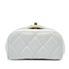 Secondhand Chanel Mini CC Quilted Lambskin Vanity Top Handle Cosmetic Case