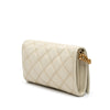 Saint Laurent Quilted Lambskin Diamond Becky Chain Wallet Secondhand