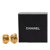 Chanel CC Oval Clip On Earrings Secondhand