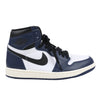 Nike Air Jordan Leather High-Top Sneakers in White x Navy DZ5485-401 Secondhand