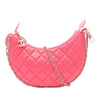 Chanel Small Quilted Lambskin Chain Around Hook Hobo Bag Secondhand