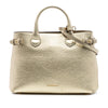 Secondhand Burberry Medium Metallic Leather and House Check Banner Satchel