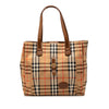 Burberry Haymarket Check Canvas Tote Secondhand