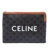 Celine Small Triomphe Coated Canvas Clutch Secondhand