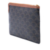 Celine Small Triomphe Coated Canvas Clutch Secondhand