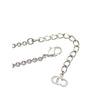 Dior Silver Finish Dangling Letters Pendant Necklace Secondhand