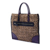 Prada Cinghiale Trimmed Viscose Flat Tote Secondhand