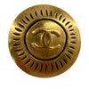 Secondhand Chanel CC Gold Plated Round Clip On Earrings