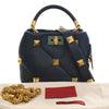 Secondhand Valentino Small Nappa Roman Stud The Handle Bag