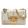 Gucci Small Pearl Studded Leather Padlock Crossbody Secondhand