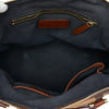 Burberry Small Leather Trimmed House Check Canvas Bridle Orchard Satchel Secondhand