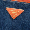 Prada Saffiano Trimmed Denim Handbag Secondhand
