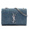 Secondhand Saint Laurent Small Denim Monogram Kate Crossbody