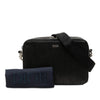 Dior Oblique Perforated Calfskin Galaxy Pouch with Strap Secondhand