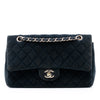 Secondhand Chanel Medium Classic Velvet Double Flap