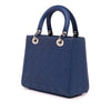 Dior Medium Ultra Matte Calfskin Embossed Cannage Lady Dior Secondhand