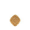 Chanel CC Gold Plated Diamond Engraved Brooch Secondhand