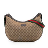 Gucci GG Canvas Web Half Moon Crossbody Secondhand