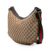Gucci GG Canvas Web Half Moon Crossbody Secondhand