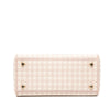 Dior Medium Embroidered Canvas Houndstooth Lady D Lite Secondhand
