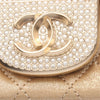 Chanel Small Quilted Iridescent Lambskin Pearl CC Crystal Flap Secondhand