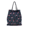 Miu Miu Matelasse Embroidered Denim Shoulder Bag Secondhand