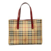 Secondhand Burberry Haymarket Check Coated Canvas Tote