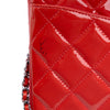 Secondhand Chanel CC Quilted Patent Clutch with Chain