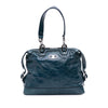 Celine Crinkled Patent Macadam Shoulder Bag Secondhand