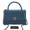 Chanel Small Quilted Caviar Coco Top Handle Bag Secondhand