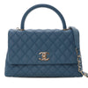 Chanel Small Quilted Caviar Coco Top Handle Bag Secondhand