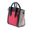 Celine Nano Tricolor Nubuck and Calfskin Luggage Tote Secondhand
