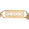 Chanel Gold Plated Strass Coco Plaque Double Chain Belt Secondhand