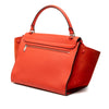 Celine Medium Drummed Calfskin and Suede Trapeze Satchel Secondhand