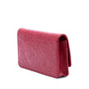 Chanel CC Embossed Lambskin Camellia Wallet On Chain Secondhand