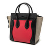 Celine Micro Tricolor Leather Luggage Tote Secondhand